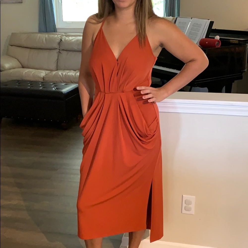 BCBG Midi cocktail dress with Pockets